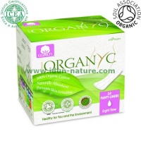 Salvaslip en bolsitas individuales 100% algod�n org�nico ORGANYC